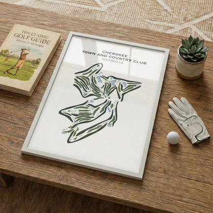 Cherokee Town & Country Club, Georgia - Printed Golf Courses