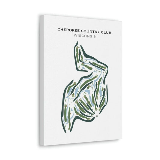 Cherokee Country Club, Wisconsin - Printed Golf Courses