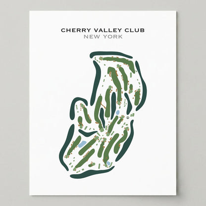 Cherry Valley Club, New York - Printed Golf Courses