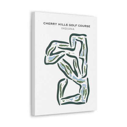 Cherry Hills Golf Course, Indiana - Printed Golf Courses
