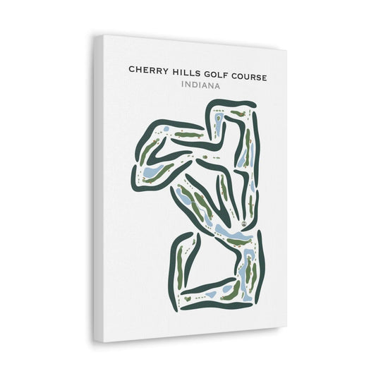 Cherry Hills Golf Course, Indiana - Printed Golf Courses