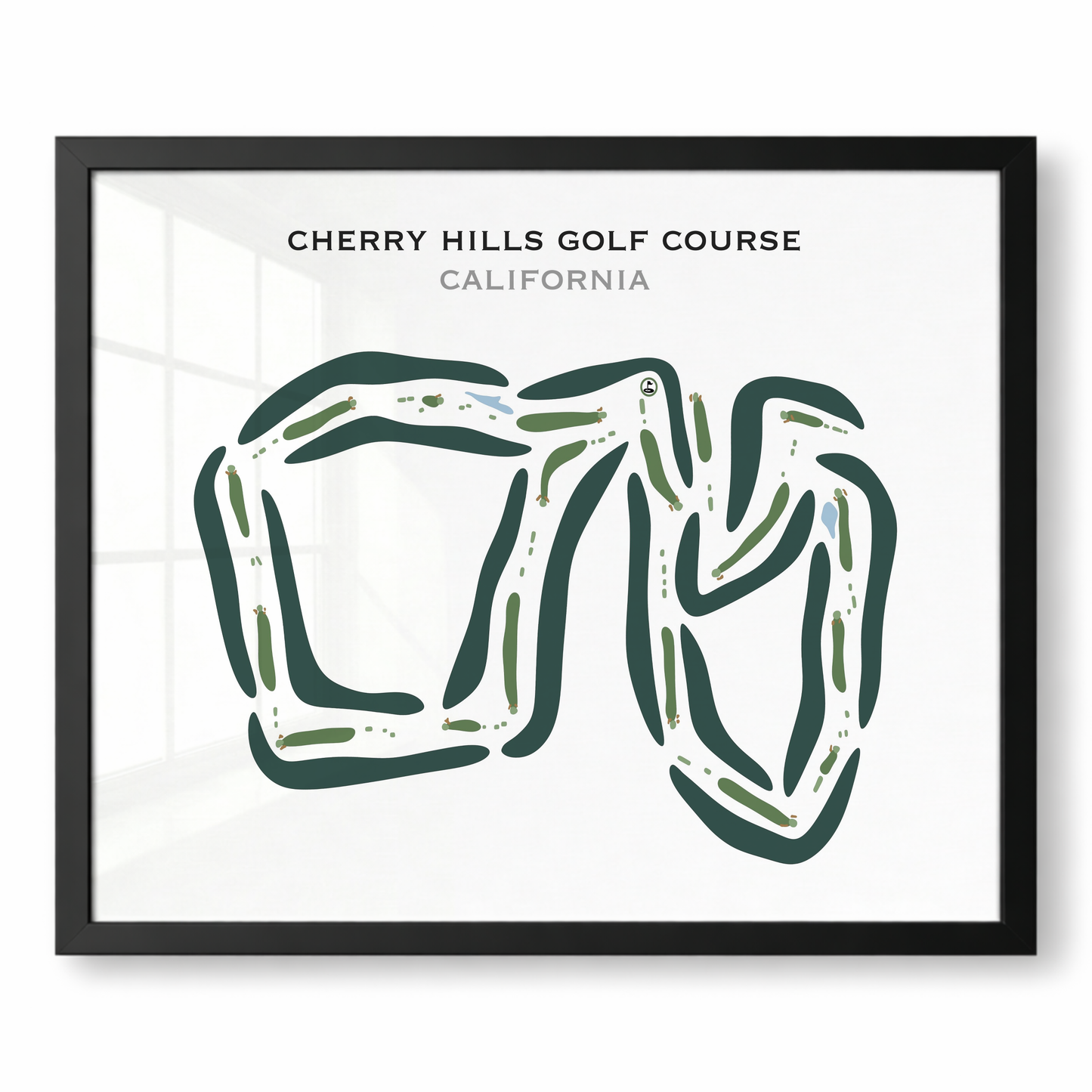 Cherry Hills Golf Course, California - Printed Golf Courses