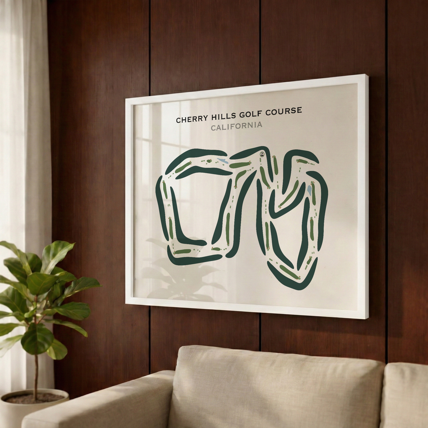 Cherry Hills Golf Course, California - Printed Golf Courses