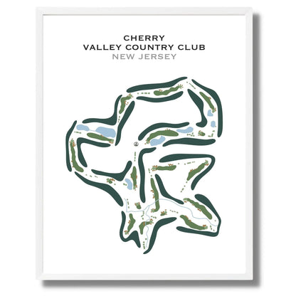 Cherry Valley Country Club, New Jersey - Printed Golf Course