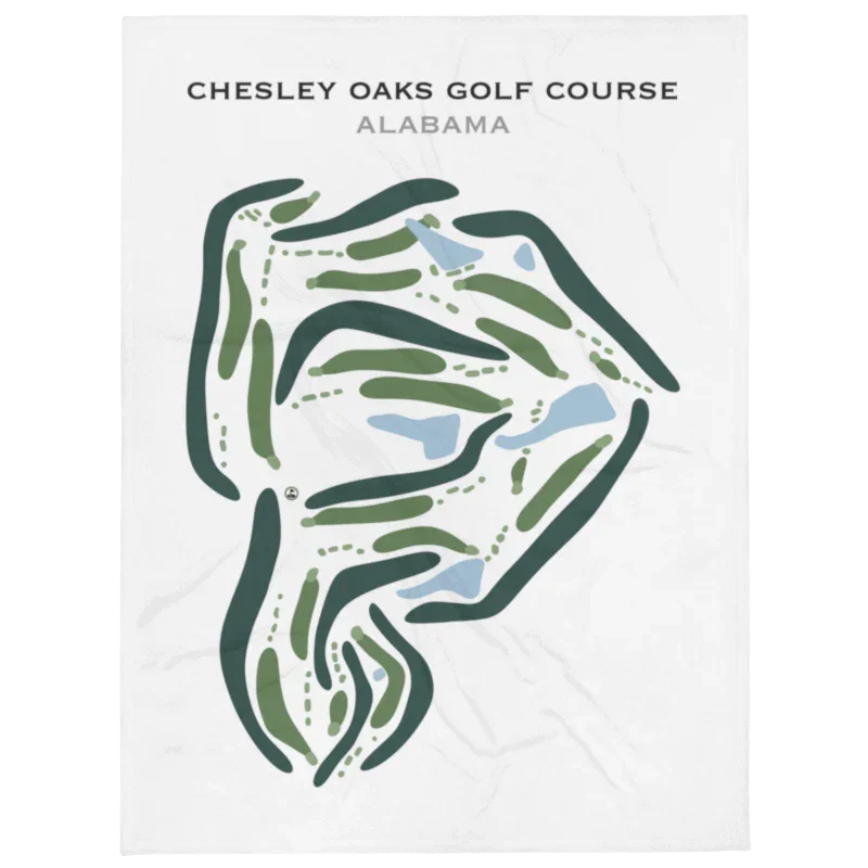 Chesley Oaks Golf Course, Alabama - Printed Golf Course