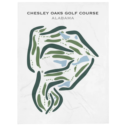 Chesley Oaks Golf Course, Alabama - Printed Golf Course