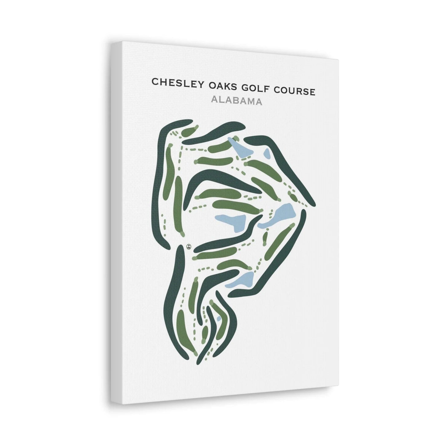 Chesley Oaks Golf Course, Alabama - Printed Golf Course