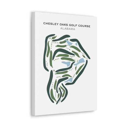 Chesley Oaks Golf Course, Alabama - Printed Golf Course