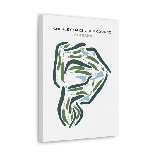 Chesley Oaks Golf Course, Alabama - Printed Golf Course