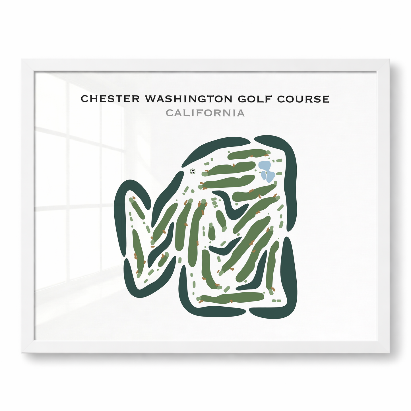 Chester Washington Golf Course, California - Printed Golf Courses