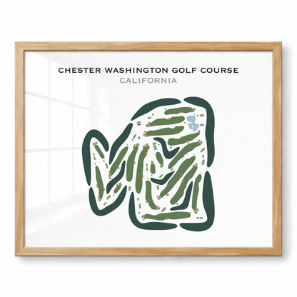 Chester Washington Golf Course, California - Printed Golf Courses