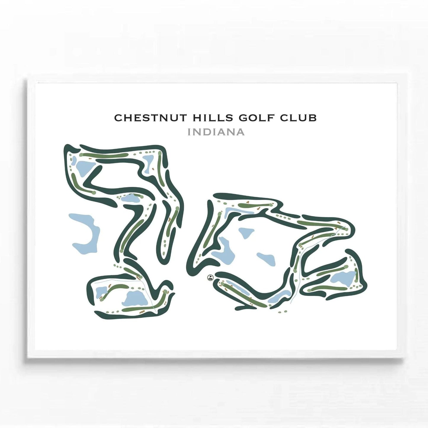 Chestnut Hills Golf Club, Indiana - Printed Golf Courses