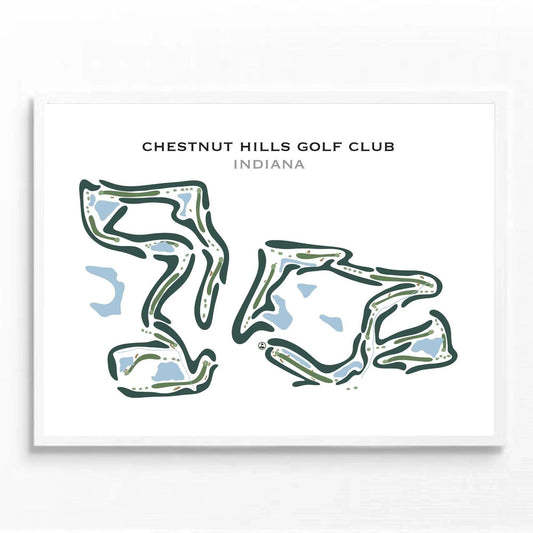 Chestnut Hills Golf Club, Indiana - Printed Golf Courses