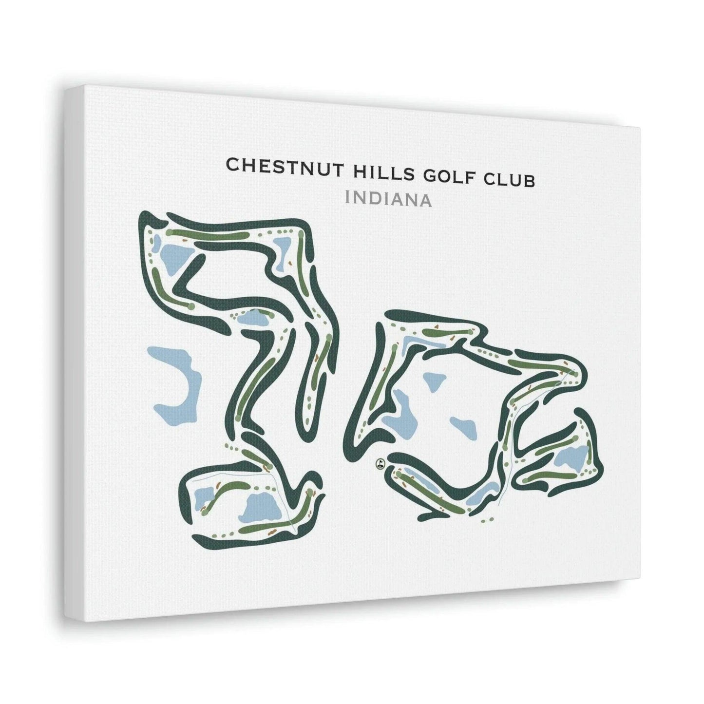 Chestnut Hills Golf Club, Indiana - Printed Golf Courses