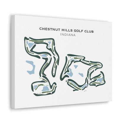 Chestnut Hills Golf Club, Indiana - Printed Golf Courses
