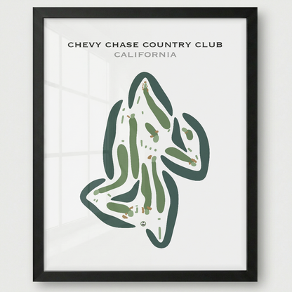 Chevy Chase Country Club, California - Printed Golf Courses