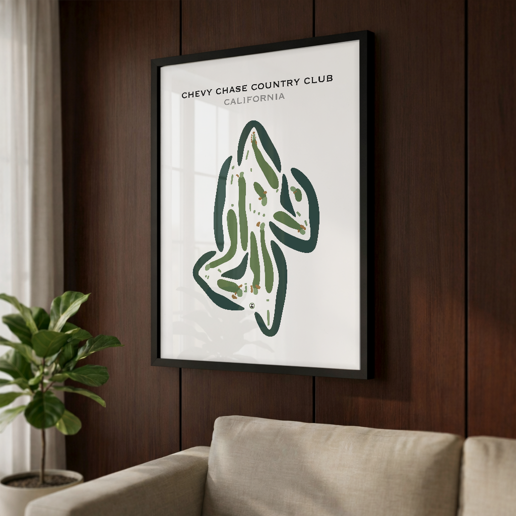 Chevy Chase Country Club, California - Printed Golf Courses