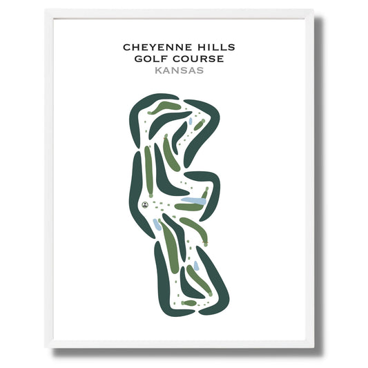 Cheyenne Hills Golf Course, Kansas - Printed Golf Courses