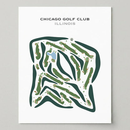 Chicago Golf Club, Illinois - Printed Golf Courses