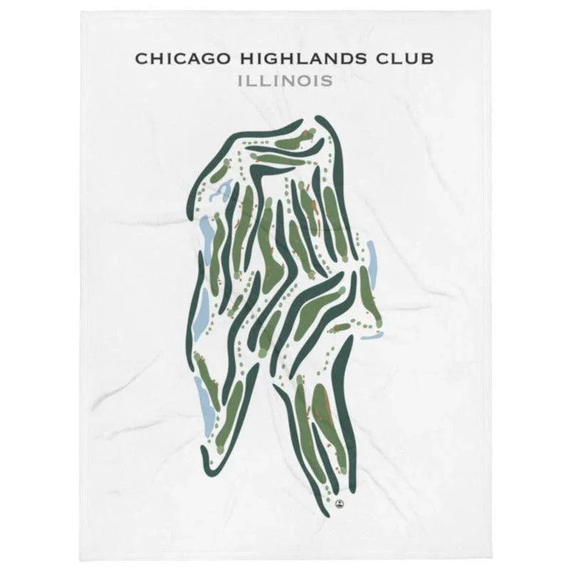 Chicago Highlands Club, Illinois - Printed Golf Courses