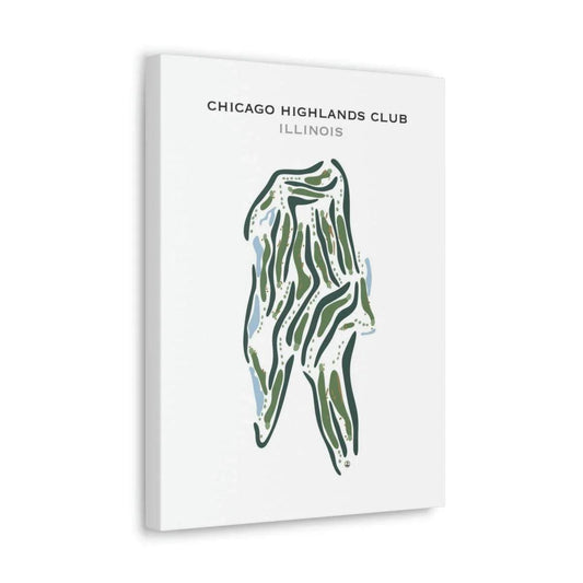 Chicago Highlands Club, Illinois - Printed Golf Courses