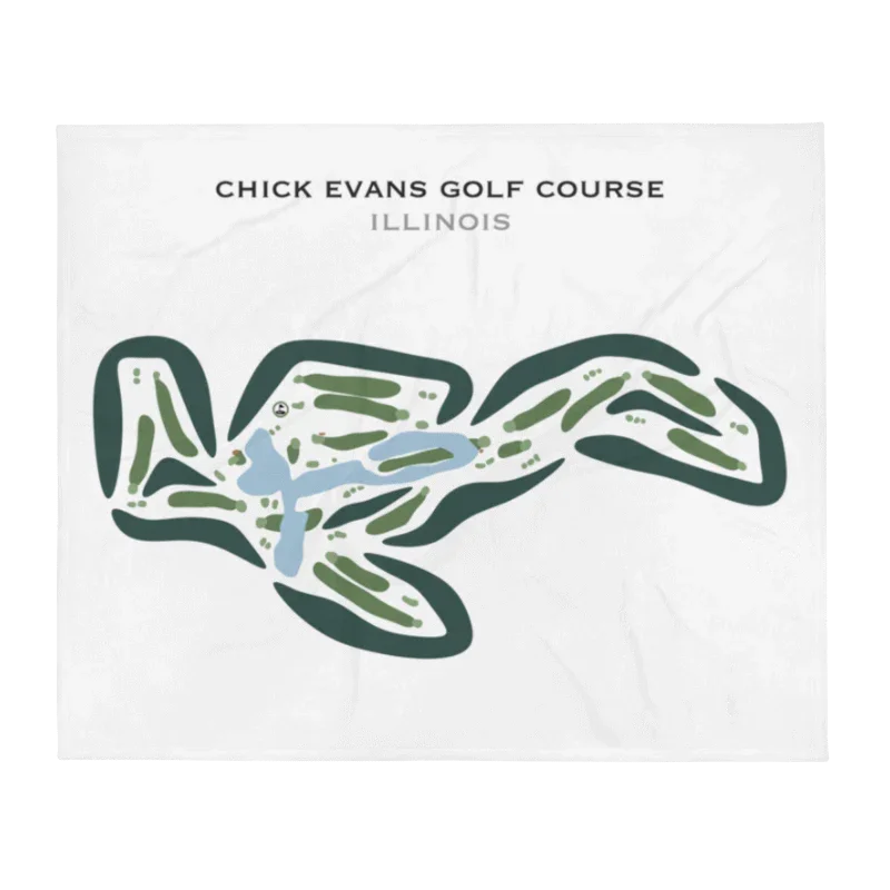 Chick Evans Golf Course, Illinois - Printed Golf Courses