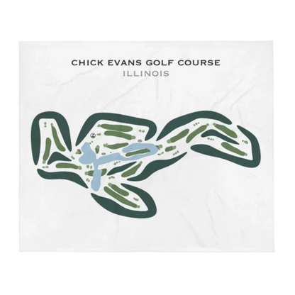 Chick Evans Golf Course, Illinois - Printed Golf Courses