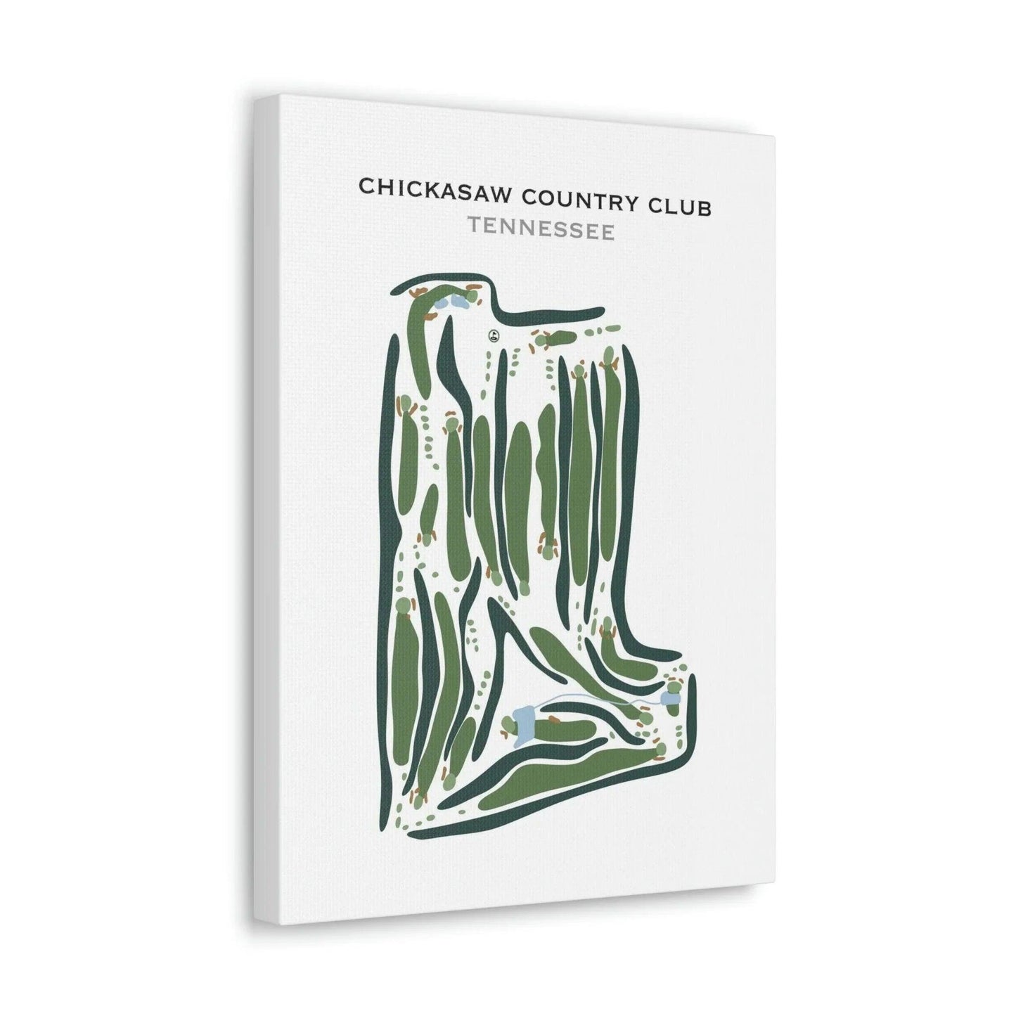 Chickasaw Country Club, Tennessee - Printed Golf Courses