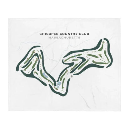 Chicopee Country Club, Massachusetts - Printed Golf Courses