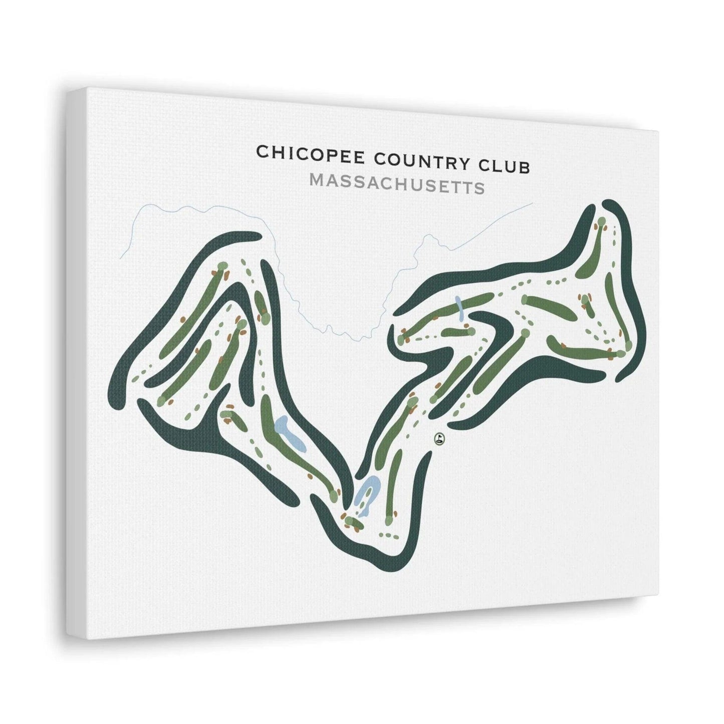 Chicopee Country Club, Massachusetts - Printed Golf Courses