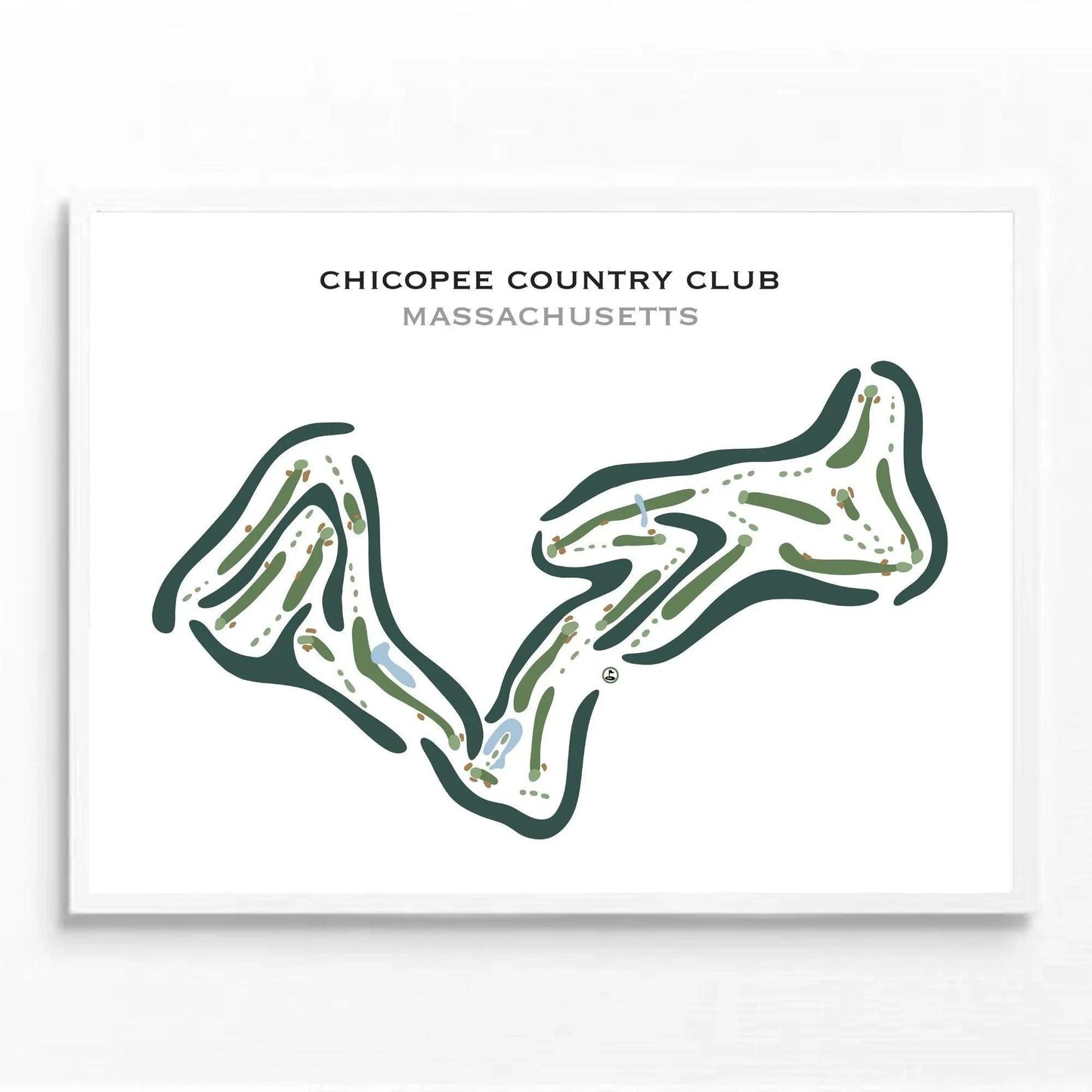 Chicopee Country Club, Massachusetts - Printed Golf Courses