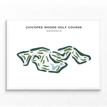 Chicopee Woods Golf Course, Georgia - Printed Golf Courses