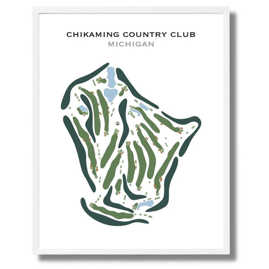 Chikaming Country Club, Michigan - Printed Golf Course