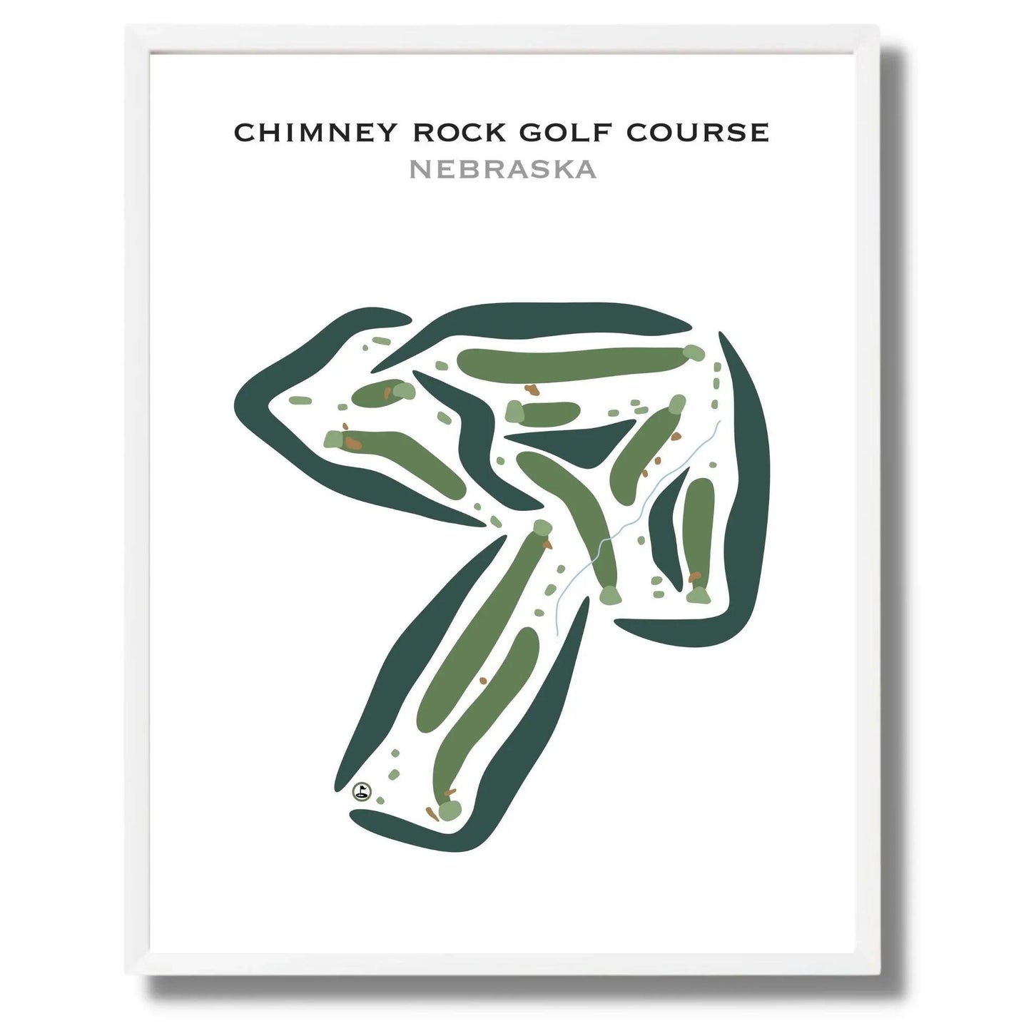 Chimney Rock Golf Course, Nebraska - Printed Golf Courses