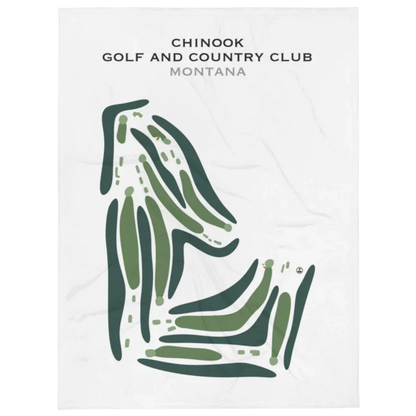 Chinook Golf & Country Club, Montana - Printed Golf Course