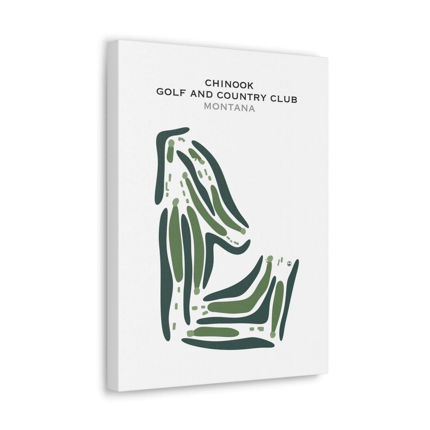 Chinook Golf & Country Club, Montana - Printed Golf Course