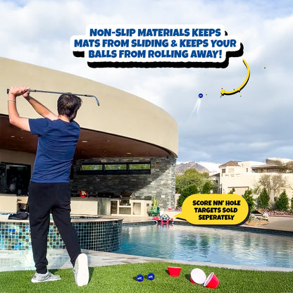 CHIP GM 1x Mat | Golf Chipping Mat ONLY | Realistic Turf Feel | Designed to Sharpen Your Short Game Anywhere