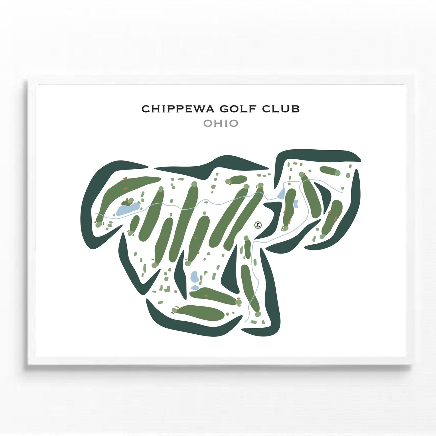 Chippewa Golf Club, Ohio - Printed Golf Courses