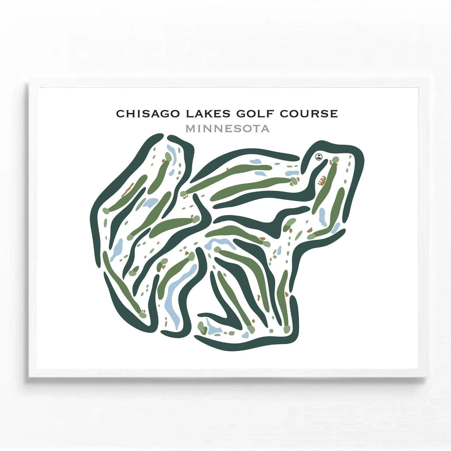 Chisago Lakes Golf Course, Minnesota - Printed Golf Courses