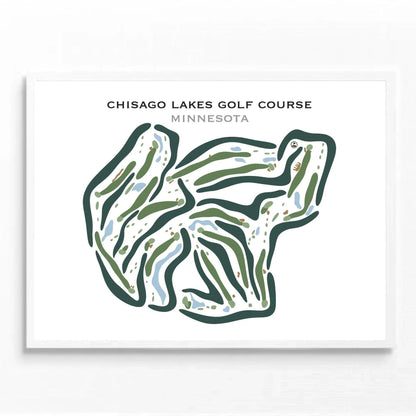 Chisago Lakes Golf Course, Minnesota - Printed Golf Courses