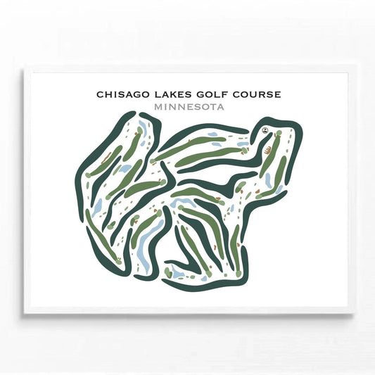 Chisago Lakes Golf Course, Minnesota - Printed Golf Courses