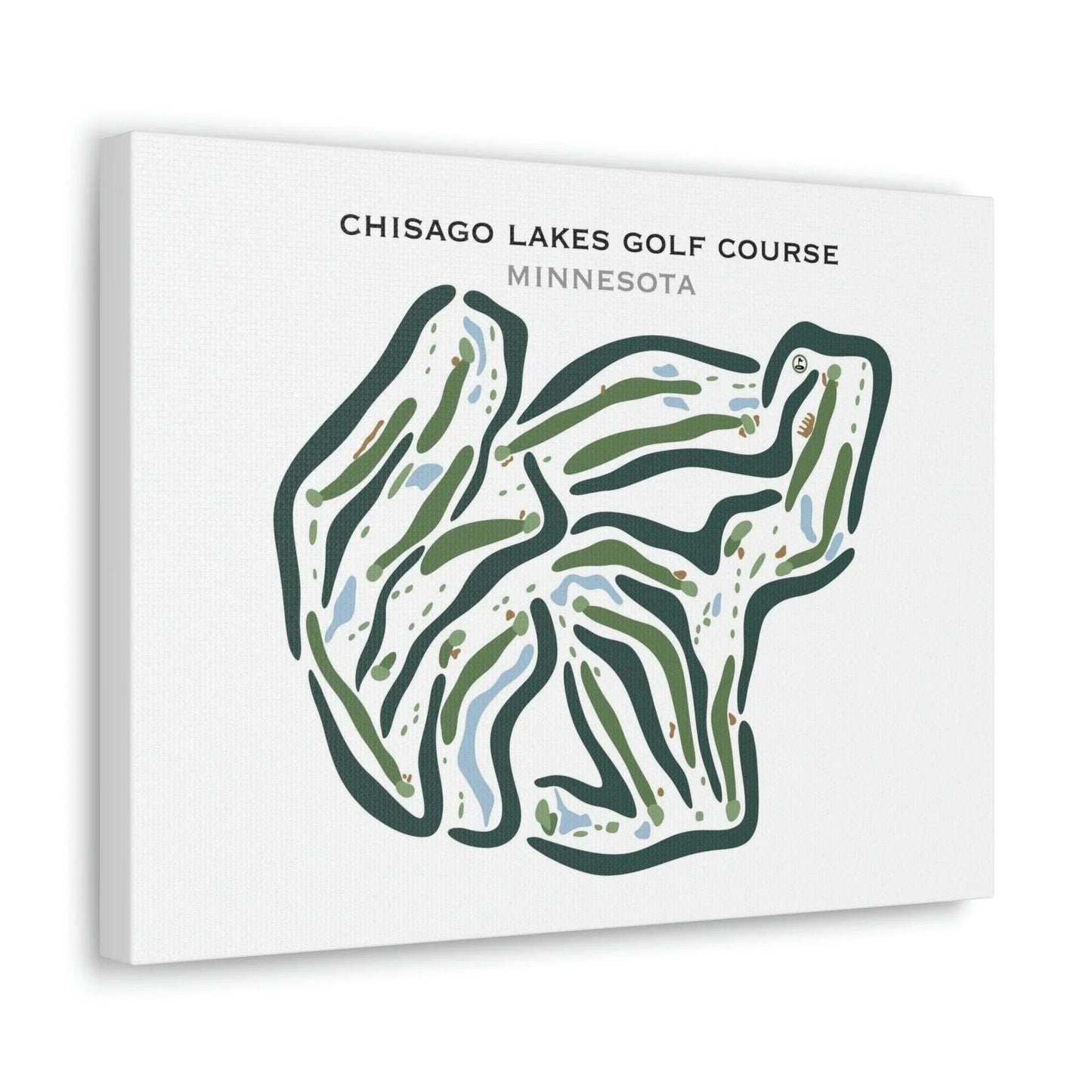 Chisago Lakes Golf Course, Minnesota - Printed Golf Courses