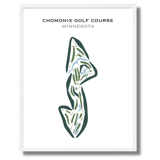 Chomonix Golf Course, Minnesota - Printed Golf Courses