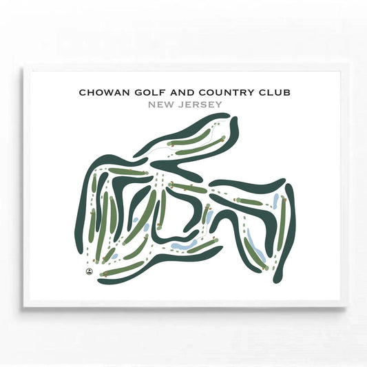 Chowan Golf & Country Club, North Carolina - Printed Golf Courses