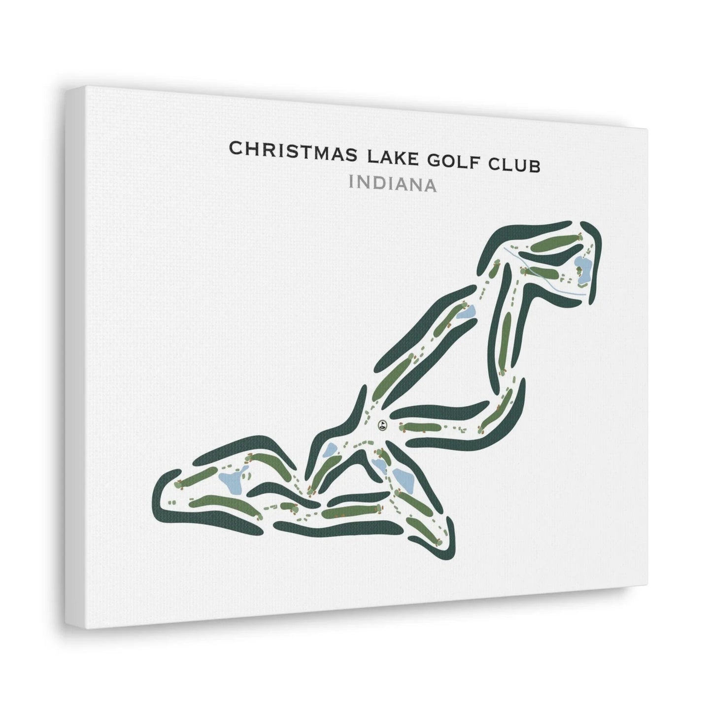 Christmas Lake Golf Club, Indiana - Printed Golf Course