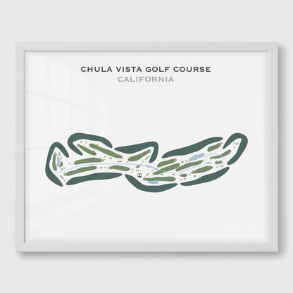 Chula Vista Golf Course, California - Printed Golf Courses