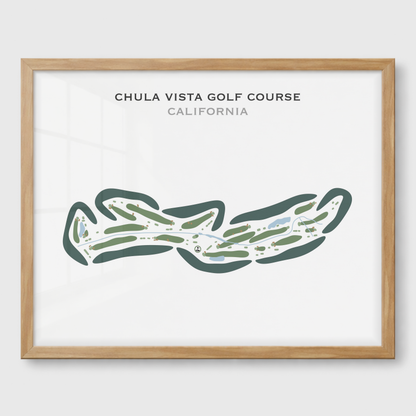 Chula Vista Golf Course, California - Printed Golf Courses