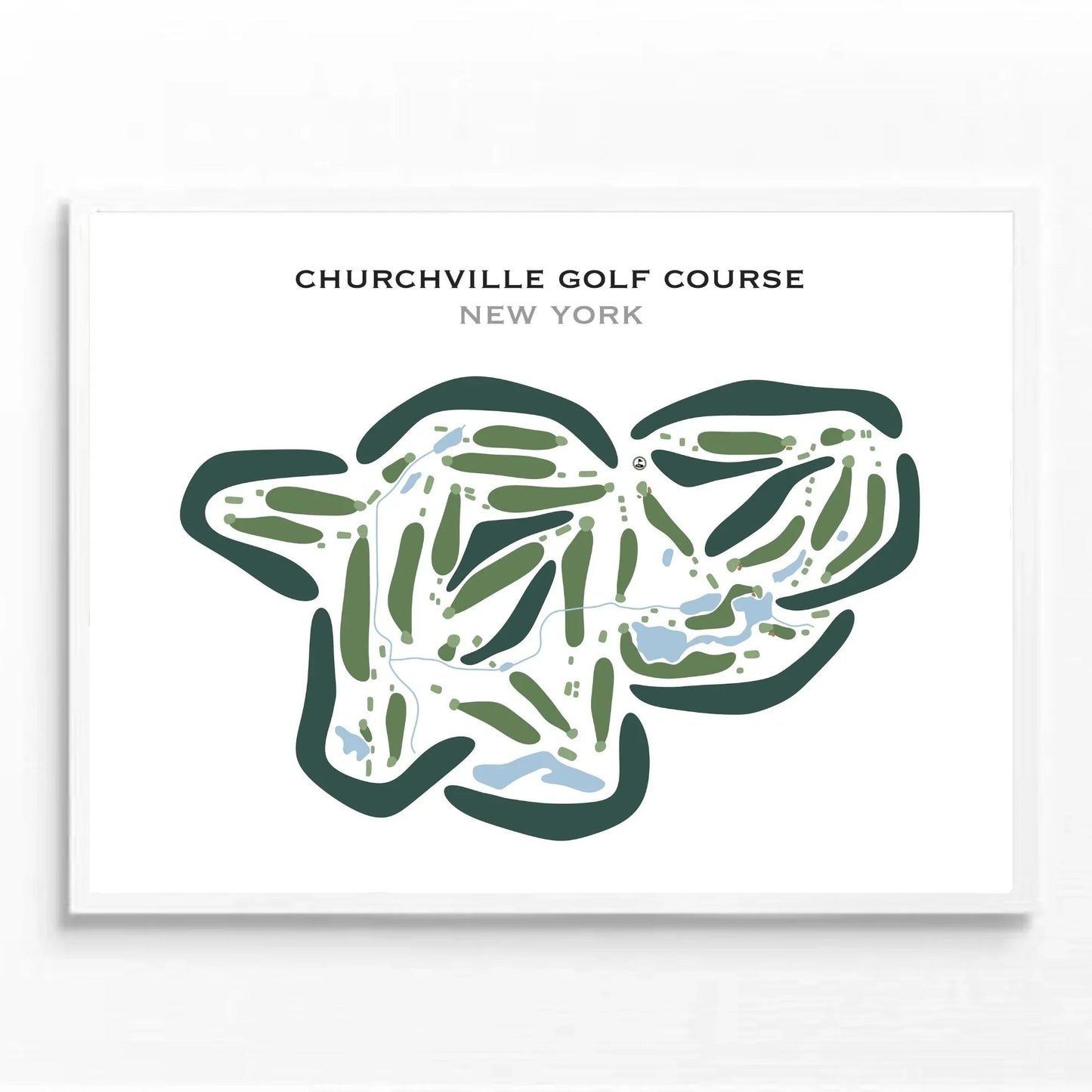 Churchville Golf Course, New York - Printed Golf Courses
