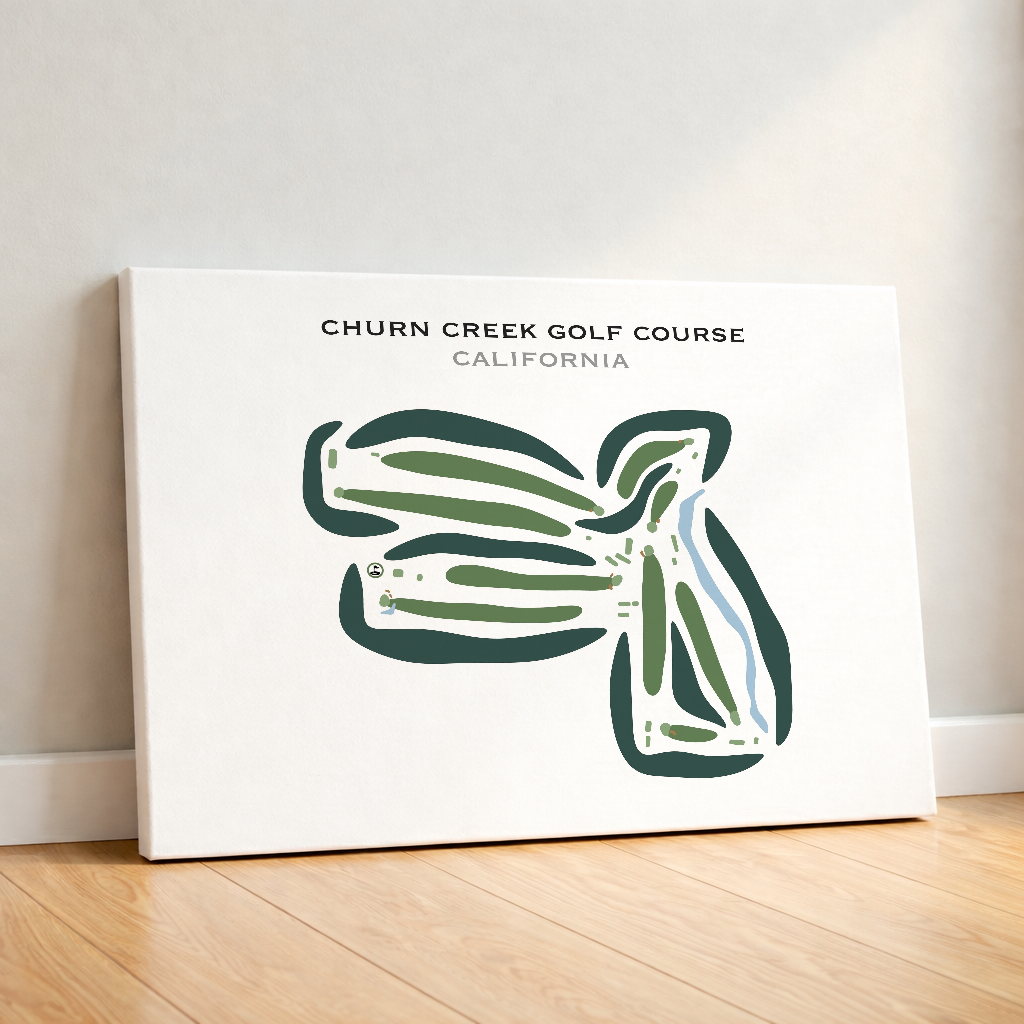 Churn Creek Golf Course, California - Printed Golf Courses