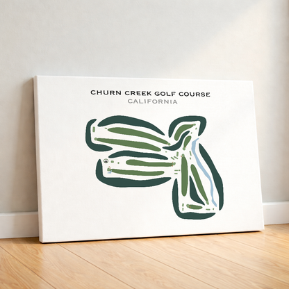 Churn Creek Golf Course, California - Printed Golf Courses